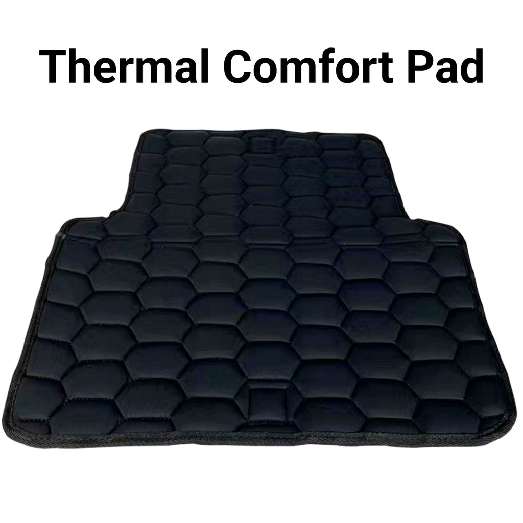 Black quilted comfort pad with a hexagon pattern that comes with the Gold Series Prints carrier