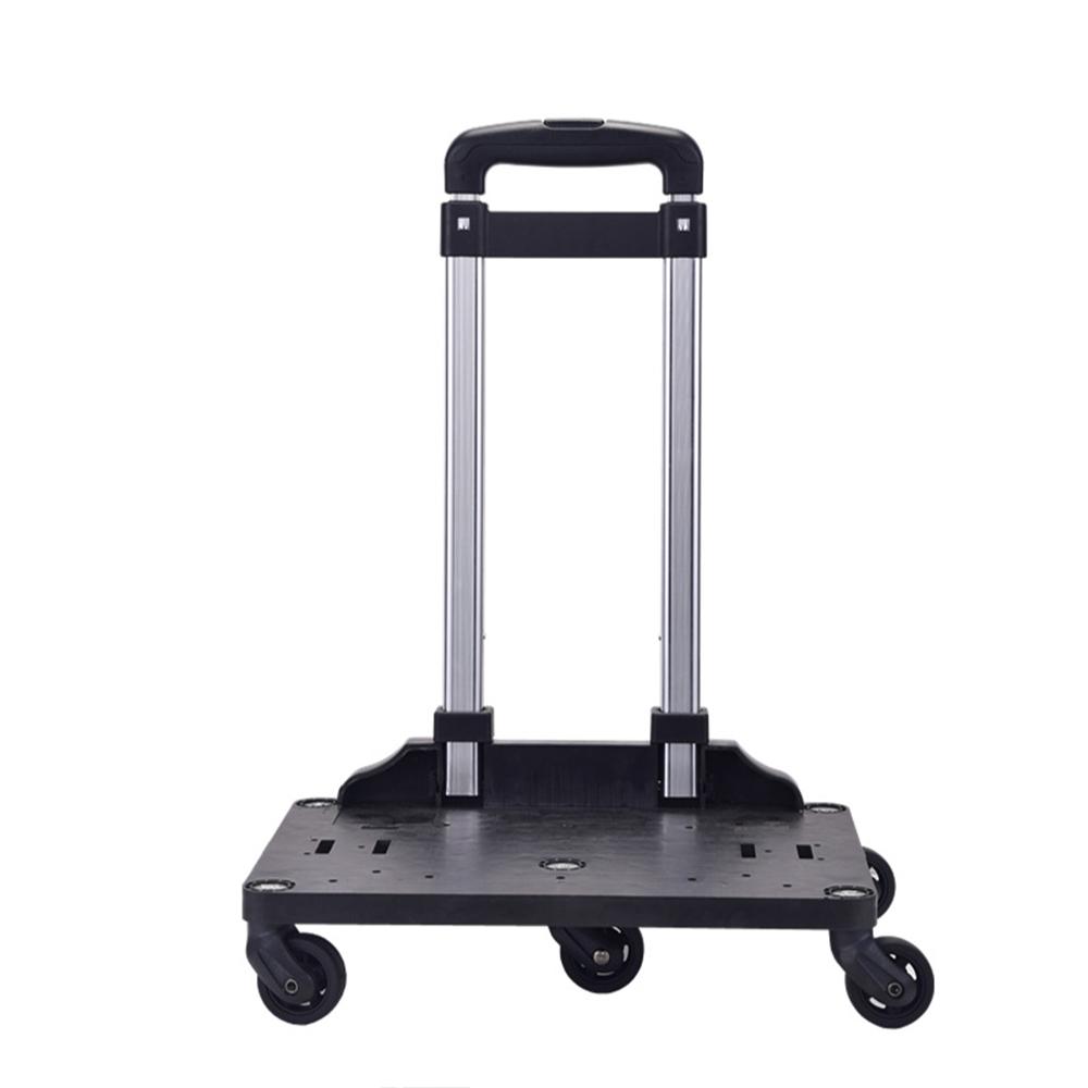 Mr. Peanut's black spinner wheelbase with its silver pull-up handle raised and four spinner wheels