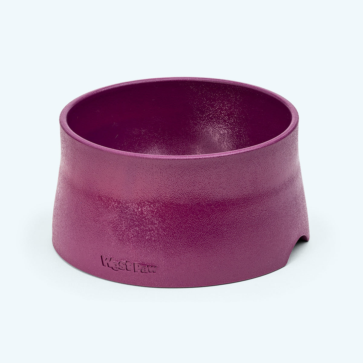 Plum non-slip dog bowl