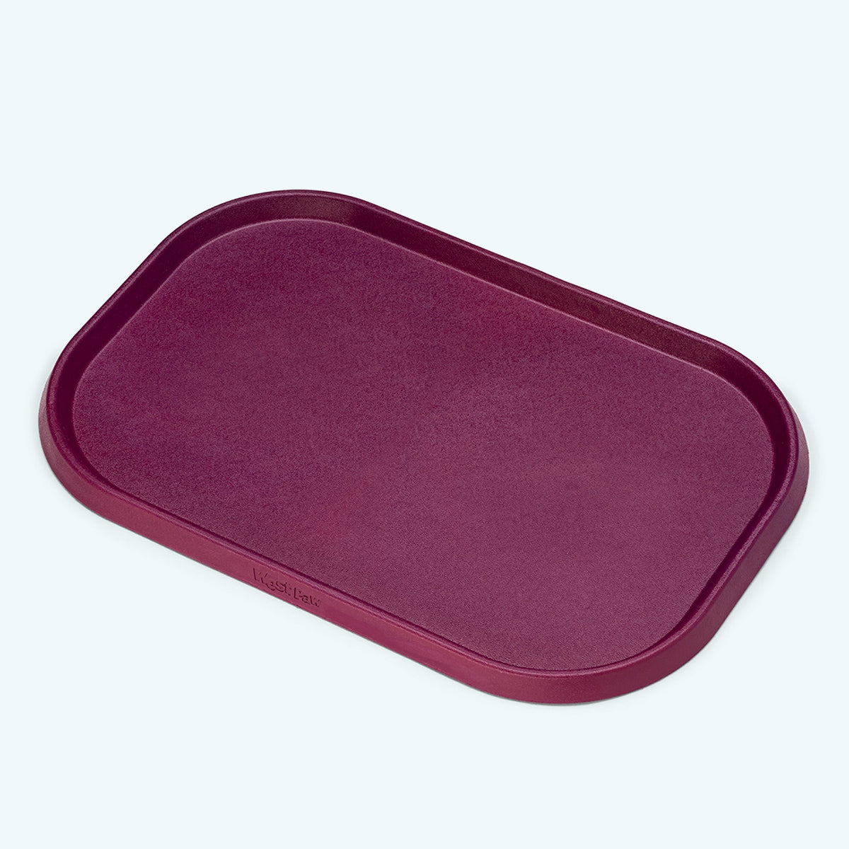 Plum rectangular non-slip pet feeding placemat